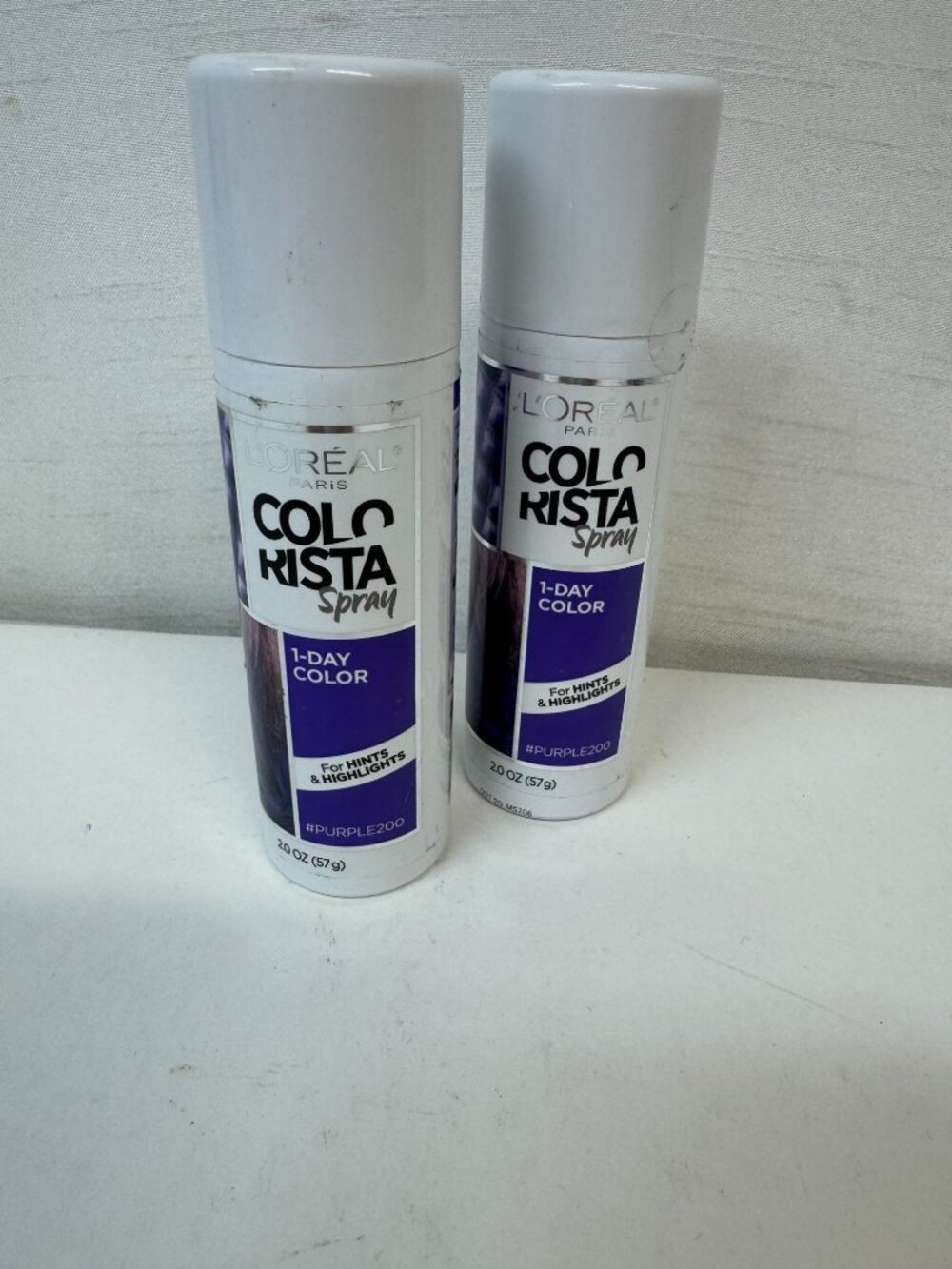 2 Loreal Purple Color Rista Spray- temporary Color
